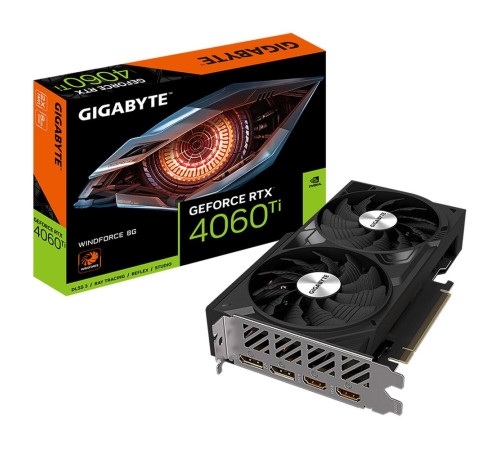 Видеокарта Gigabyte RTX4060Ti WINDFORCE 8GB, GDDR6/128-bit
