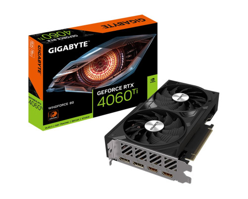 Видеокарта Gigabyte RTX4060Ti WINDFORCE 8GB, GDDR6/128-bit