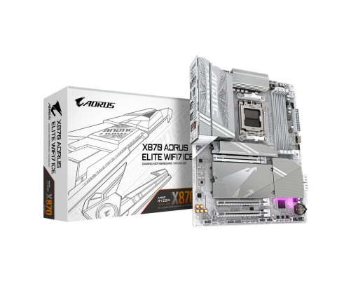 Материнская плата Gigabyte X870 AORUS ELITE WF7 ICE (AM5) Материнская плата Gigabyte X870 AORUS ELITE WF7 ICE (AM5)