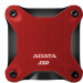 Внешний накопитель SSD 512GB ADATA SD620, USB 3.2, черный/красный