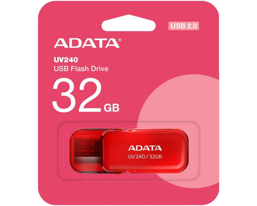 USB накопитель 32GB ADATA UV240 USB 2.0, красный