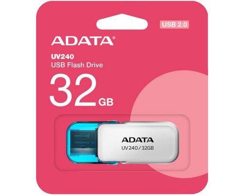 USB накопитель 32GB ADATA UV240 USB 2.0, белый