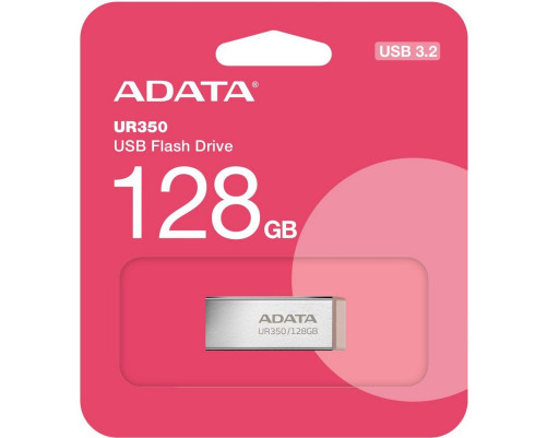 USB накопитель 128GB ADATA UR350 USB 3.2 Gen1, белый