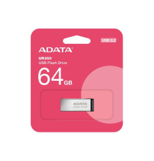 USB накопитель 64GB ADATA UR350 USB 3.2 Gen1, серебристый