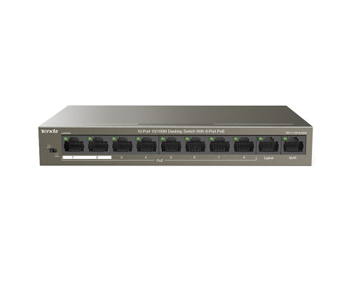 Коммутатор Tenda TEF1110P-8-63W, черный