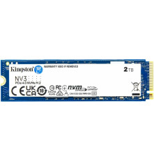 Твердотельный накопитель Kingston NV3, 2TB, M.2(22x80mm), NVMe, PCIe 4.0 x4, 3D TLC, R/W 6000/5000MB/s, TBW 640, DWPD 0.3