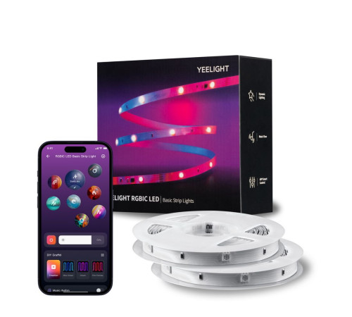 Умная светодиодная лента Yeelight , 12 м, RGBIC+ BLE