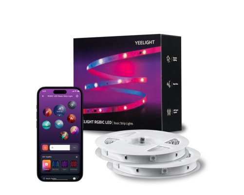Умная светодиодная лента Yeelight , 6 м, RGBIC+ BLE Умная светодиодная лента Yeelight , 6 м, RGBIC+ BLE