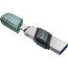 USB накопитель 128GB SanDisk iXpand USB 3.2 Gen 1, зеленый