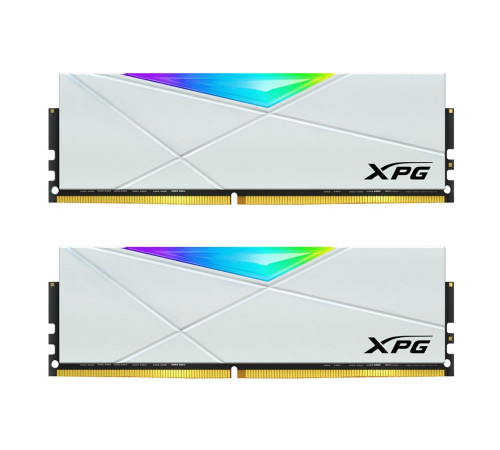 Модуль оперативной памяти XPG 16GB Spectrix D50 RGB DDR4 3600Mhz U-DIMM CL18, 1.35V K2*8GB, WHITE