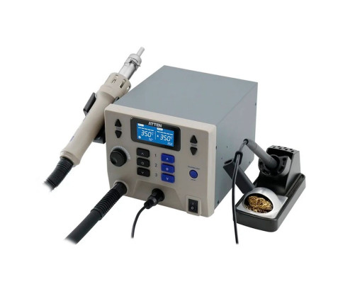 Термовоздушная паяльная станция Atten ST-8902D 1300Вт, 100-500°C, ±2°C темп. стабильность, Термовоздушная паяльная станция Atten ST-8902D 1300Вт, 100-500°C, ±2°C темп. стабильность,