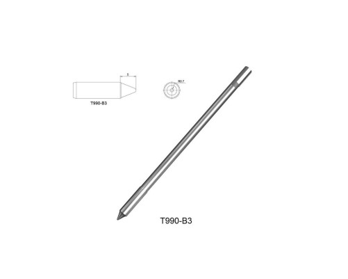 Жало со встроенным нагревателем , T990-B3 Жало со встроенным нагревателем , T990-B3