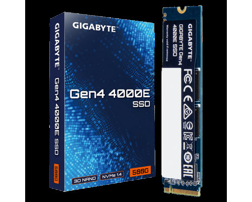 Твердотельный накопитель Gigabyte Gen4 4000E, 500GB, M.2 2280