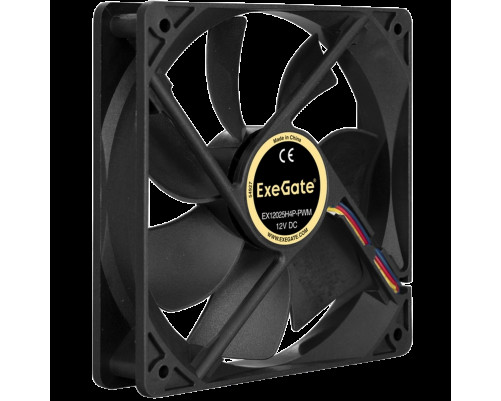 Вентилятор для корпуса ExeGate EX12025H4P-PWM, черный
