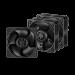 Вентилятор для корпуса Arctic Cooling S12038-4K, черный (комплект 3 шт.)