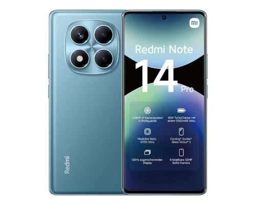 Смартфон Xiaomi Redmi Note 14 Pro 8+256Gb голубой (MZB0IX5RU) Смартфон Xiaomi Redmi Note 14 Pro 8+256Gb голубой (MZB0IX5RU)