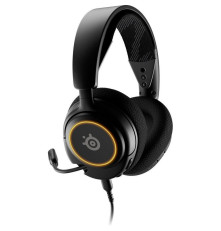 Гарнитура проводная игровая SteelSeries Arctis Nova 3, черный