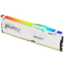 Модуль оперативной памяти Kingston 16GB FURY Beast White RGB DDR5 DIMM 5600