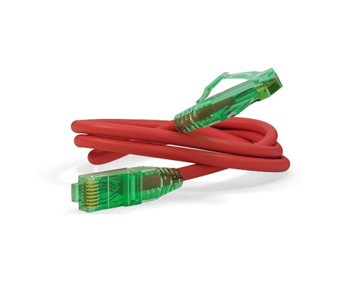 Патч-корд Hyperline U/UTP, Cat.6a, 10G, LSZH, 0.5 м, красный Патч-корд Hyperline U/UTP, Cat.6a, 10G, LSZH, 0.5 м, красный