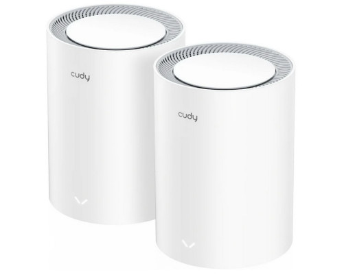 Маршрутизатор CUDY BE3600 Wi-Fi 7 Mesh Solution Gigabit Dual Band 2-Pack, Chipset Broadcom, 802.11be/ax/ac/a/b/g/n, 2882Mbps at 5GHz + 688Mbps at 2.4GHz, 3 x 10/100/1000Mbps Ports, Internal antennas, Zerotier/PPTP/L2TP/OpenVPN/WireGuard, MLO, MU-MIMO, Gue Маршрутизатор CUDY BE3600 Wi-Fi 7 Mesh Solution Gigabit Dual Band 2-Pack, Chipset Broadcom, 802.11be/ax/ac/a/b/g/n, 2882Mbps at 5GHz + 688Mbps at 2.4GHz, 3 x 10/100/1000Mbps Ports, Internal antennas, Zerotier/PPTP/L2TP/OpenVPN/WireGuard, MLO, MU-MIMO, Gue