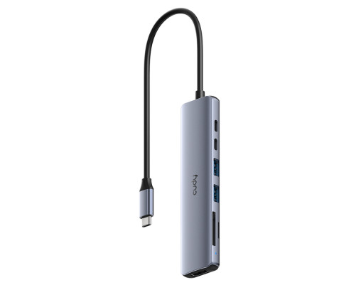 USB-концентратор CUDY UH407, 7-IN-1 USB-C Hub with 4K HDMI 7-IN-1 USB USB-концентратор CUDY UH407, 7-IN-1 USB-C Hub with 4K HDMI 7-IN-1 USB