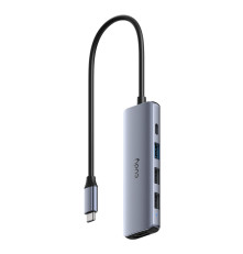 Концентратор CUDY UH405, 5-IN-1 USB-C Hub with 4K HDMI 5-IN-1 USB 