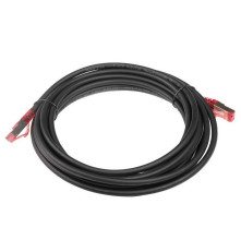 Патч-корд Hyperline F/UTP, экранированный, Cat.5е, LSZH, 5 м, черный