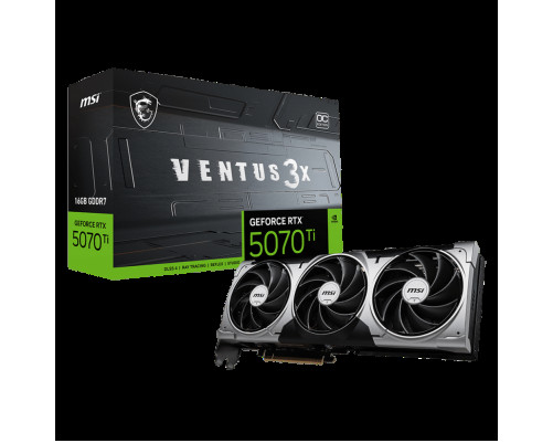 Видеокарта MSI RTX5070Ti 16G VENTUS 3X OC 16GB, GDDR7/256-bit Видеокарта MSI RTX5070Ti 16G VENTUS 3X OC 16GB, GDDR7/256-bit