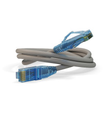 Патч-корд Hyperline U/UTP, Cat.6, LSZH, 15 м, серый