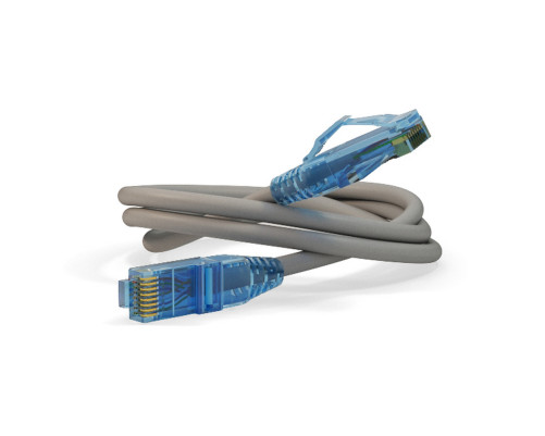 Патч-корд Hyperline U/UTP, Cat.6, LSZH, 15 м, серый Патч-корд Hyperline U/UTP, Cat.6, LSZH, 15 м, серый