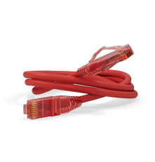 Патч-корд Hyperline U/UTP, Cat.5e, LSZH, 1.5 м, красный