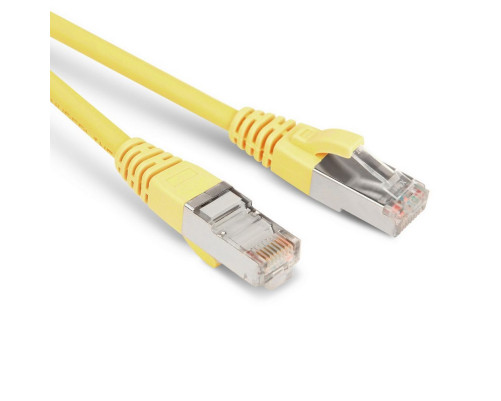 Патч-корд Hyperline F/UTP, экранированный, Cat.5e, LSZH, 2 м, желтый Патч-корд Hyperline F/UTP, экранированный, Cat.5e, LSZH, 2 м, желтый