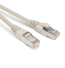 Патч-корд Hyperline F/UTP, экранированный, Cat.5е, LSZH, 20 м, серый
