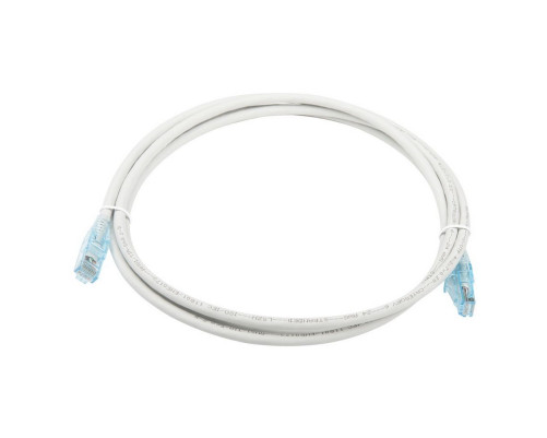 Патч-корд Hyperline U/UTP, Cat.6, LSZH, 2 м, серый Патч-корд Hyperline U/UTP, Cat.6, LSZH, 2 м, серый