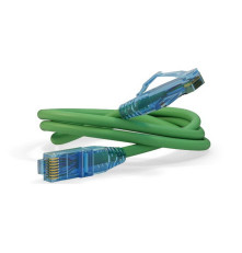 Патч-корд Hyperline U/UTP, Cat.6, LSZH, 0.5 м, зеленый