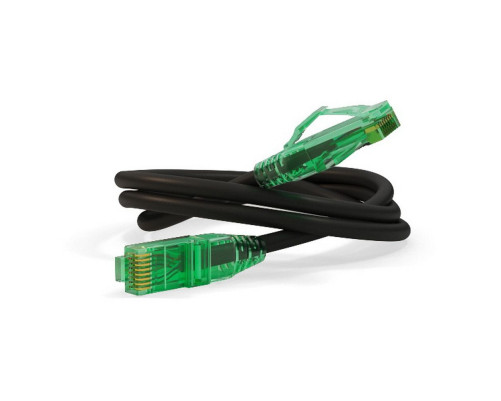 Патч-корд Hyperline U/UTP, Cat.6a, 10G, LSZH, 0.5 м, черный Патч-корд Hyperline U/UTP, Cat.6a, 10G, LSZH, 0.5 м, черный