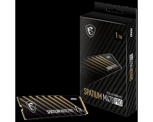 Твердотельный накопитель MSI SPATIUM M470 PRO S78-440L0J0-P83, 1TB, M.2 2280 Твердотельный накопитель MSI SPATIUM M470 PRO S78-440L0J0-P83, 1TB, M.2 2280