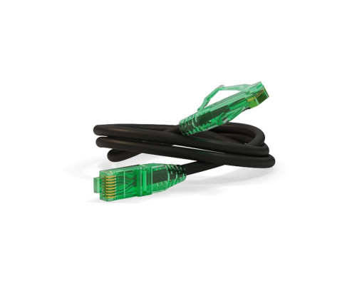 Патч-корд Hyperline U/UTP, Cat.6a, 10G, LSZH, 1 м, черный Патч-корд Hyperline U/UTP, Cat.6a, 10G, LSZH, 1 м, черный