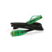Патч-корд Hyperline U/UTP, Cat.6a, 10G, LSZH, 1 м, черный