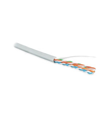 Кабель витая пара Hyperline U/UTP, неэкранированный, cat.5e, 4 pair, 24 AWG, LSZH, 100 м, серый