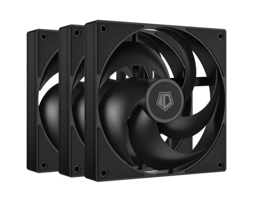 Вентилятор для корпуса ID-Cooling AS-120-K, черный (комплект 3 шт.) Вентилятор для корпуса ID-Cooling AS-120-K, черный (комплект 3 шт.)