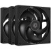 Вентилятор для корпуса ID-Cooling AS-120-K, черный (комплект 3 шт.)
