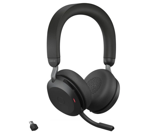 Гарнитура беспроводная Jabra Evolve2 75, Link380c MS Stereo, черный