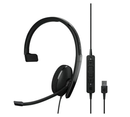 Гарнитура проводная EPOS ADAPT 130T USB II Mono, черный