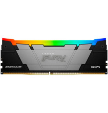 Модуль оперативной памяти Kingston 8GB DDR4 3600 DIMM FURY Renegade RGB Black Gaming Memory Non-ECC, CL16, 1.35V, Heat Shield, XMP, RTL
