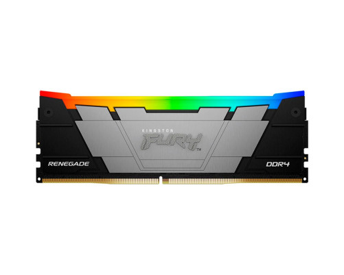 Модуль оперативной памяти Kingston 8GB DDR4 3600 DIMM FURY Renegade RGB Black Gaming Memory Non-ECC, CL16, 1.35V, Heat Shield, XMP, RTL