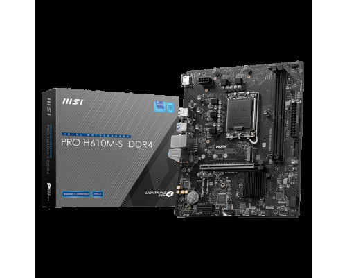 Материнская плата MSI PRO H610M-S DDR4 (LGA1700)