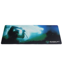 Игровой коврик для мыши Raskat Ronin FF - L, черный/зеленый