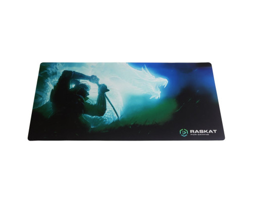 Игровой коврик для мыши Raskat Ronin FF - XL, черный/зеленый