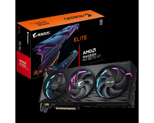 Видеокарта Gigabyte RX9070XT AORUS E 16GB, GDDR6/256-bit Видеокарта Gigabyte RX9070XT AORUS E 16GB, GDDR6/256-bit